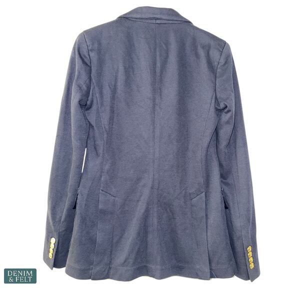 Polo Ralph Lauren Aviator Navy Knit Cotton Gold Crest Blazer Jacket NEW/NWT!! - Picture 9 of 15